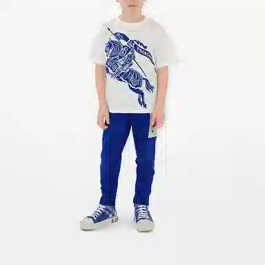 Burberry Kids Logo Print T-Shirt White
