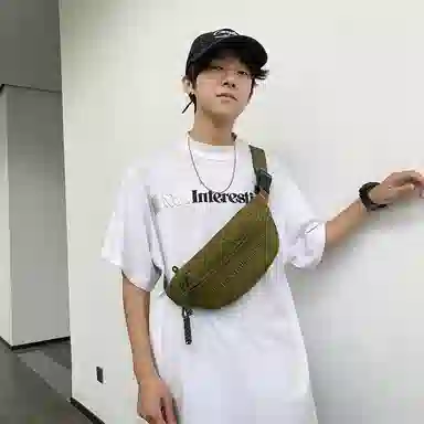 醇龙 休闲运动风小众外出 腰包胸包 尼龙 男女同款情侣款 多色