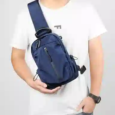 泰克森 韩版潮酷商务多功能出差旅游 牛津纺 胸包 男款 多色