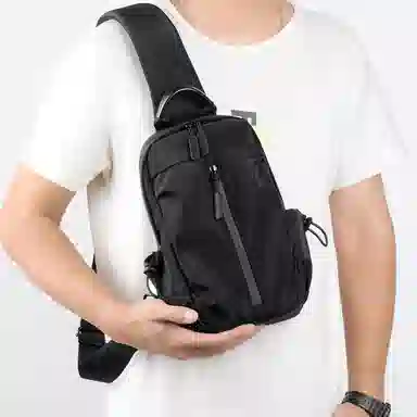 泰克森 韩版潮酷商务多功能出差旅游 牛津纺 胸包 男款 多色