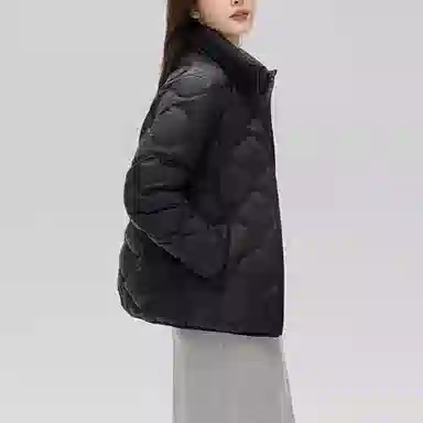 鸭鸭 通勤立领纯色拉链长袖羽绒服 女款