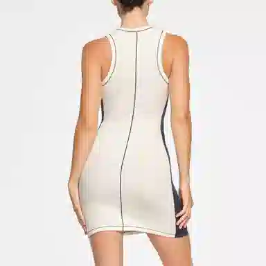 SKIMS Cotton Rib Tank Dress Marble Multi