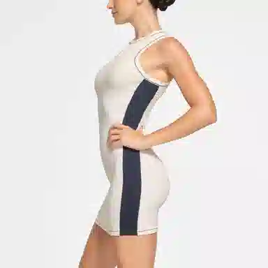 SKIMS Cotton Rib Tank Dress Marble Multi