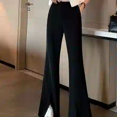 【dme】 新款气质休闲纯色休闲裤 女款 黑色