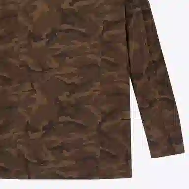 Saint Laurent Camouflage Jacket Brown