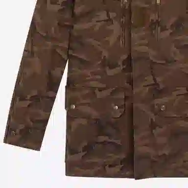 Saint Laurent Camouflage Jacket Brown