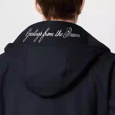 Louis Vuitton SS24 Logo Embroidered Parka Blue