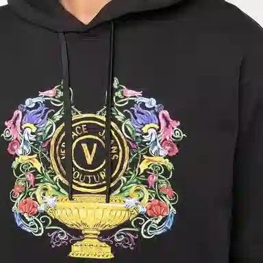 Versace Jeans Couture SS23 Hoodie Black