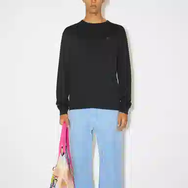 Acne Studios Geometric Crewneck FW23 Black