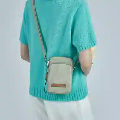 莱夫 百搭轻便精致 织物 女款 手机包 海风绿