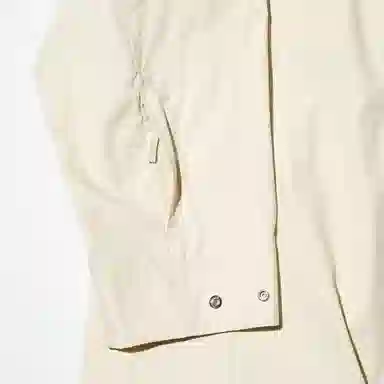 UNIQLO U Series SS24 Long Hooded Trench Coat Light Beige