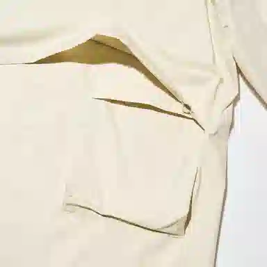 UNIQLO U Series SS24 Long Hooded Trench Coat Light Beige