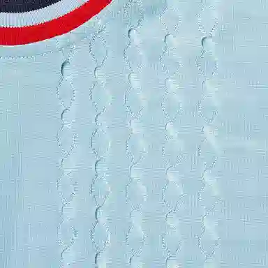 Supreme SS22 Week 18 Perforated Stripe Warm Up Top T