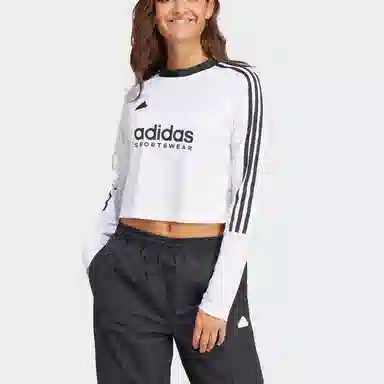 adidas Tiro 3-Stripes Long Sleeve Tee Logo T