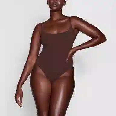 Skims Flts Everybody Caml Bodysuit Cocoa