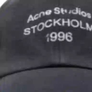 Acne Studios Logo Cap Black