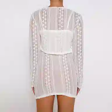 Tiger Mist Sopha Two Piece Dress White