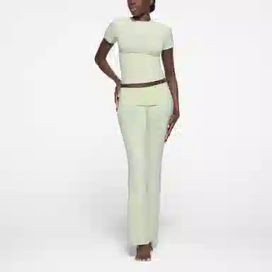 SKIMS Cotton Jersey T-Shirt Pistachio