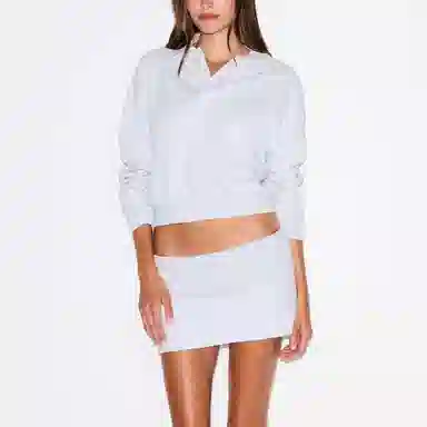 SKIMS FW25 COTTON FLEECE POLO SWEATSHIRT Polo