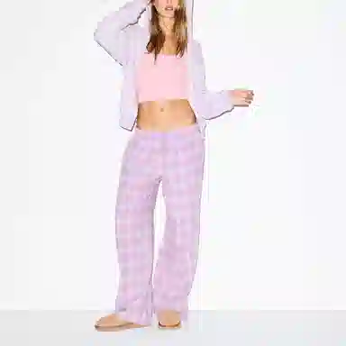 SKIMS FW25 FLANNEL SLEEP OVERSIZED PANT