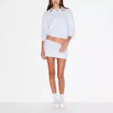 SKIMS FW25 COTTON FLEECE POLO SWEATSHIRT Polo