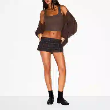 SKIMS FW25 FLANNEL SLEEP CHEEKY BOXER