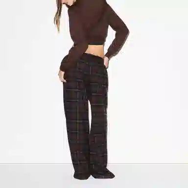 SKIMS FW25 FLANNEL SLEEP OVERSIZED PANT
