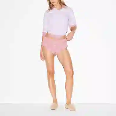 SKIMS FW25 COTTON POPLIN MICRO SHORT SLEEP SET