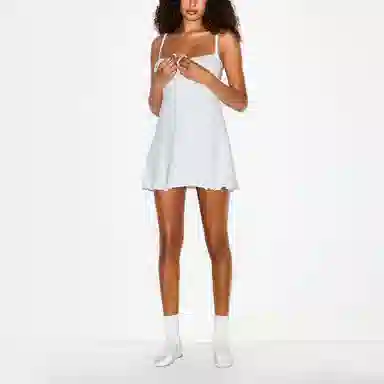 SKIMS FW25 LOGO POINTELLE MINI DRESS