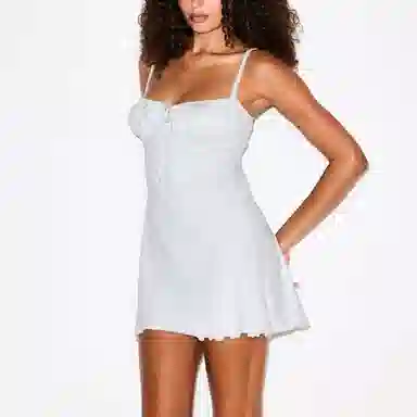 SKIMS FW25 LOGO POINTELLE MINI DRESS