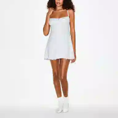 SKIMS FW25 LOGO POINTELLE MINI DRESS