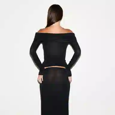 SKIMS SHEER MODAL OFF THE SHOULDER TOP FW25T