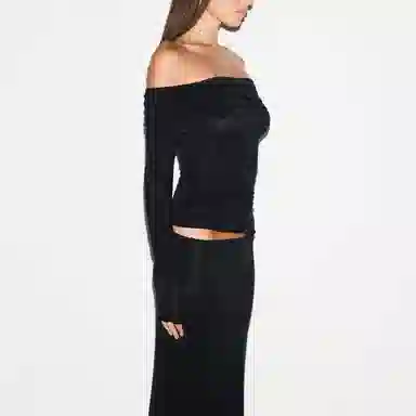 SKIMS SHEER MODAL OFF THE SHOULDER TOP FW25T