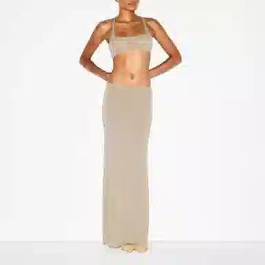 SKIMS FW25 SHEER MODAL LONG SKIRT