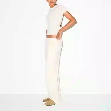 SKIMS Cotton Fleece Classic Straight Leg Pant