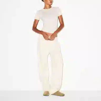 SKIMS Cotton Fleece Classic Straight Leg Pant