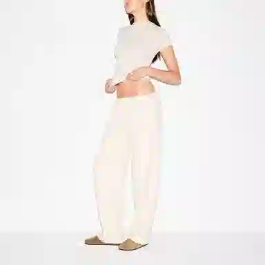 SKIMS Cotton Fleece Classic Straight Leg Pant