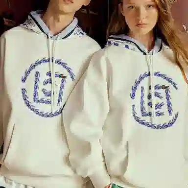 CLOT x LACOSTE Hoodie White