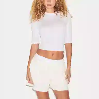 SKIMS WORN IN JERSEY SHRUNKEN BASEBALL TEE T