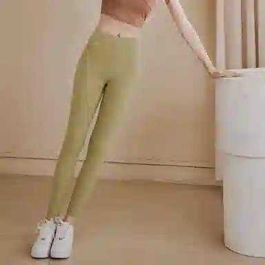 达兹 提臀高腰纯色修身运动长裤 女款