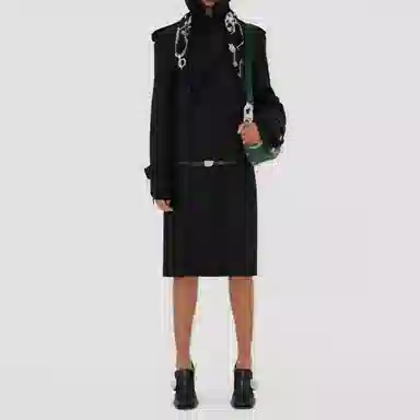 Burberry Printed Silk Scarf Black