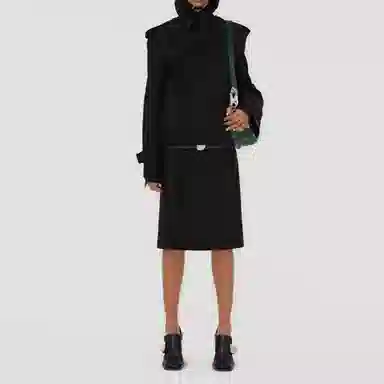 Burberry Printed Silk Scarf Black