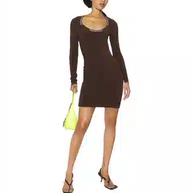 Alexander Wang FW22 Brown Dress