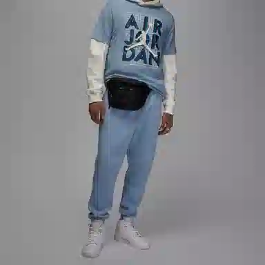 Jordan Logo Polyester Chest Bag Black