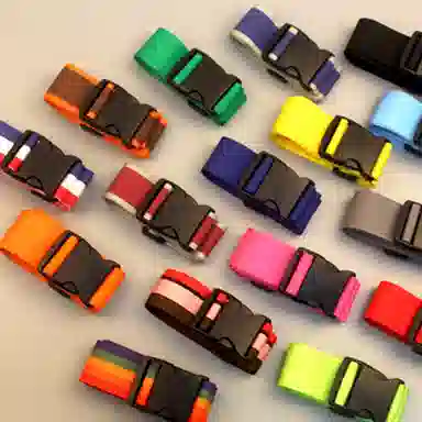 如意士 行李箱绑带一字行李带无密码打包捆绑加固 尼龙 多色