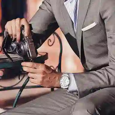 Seiko Chronograph 42.5mm White Dial