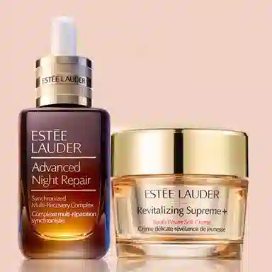 雅诗兰黛 小棕瓶修护淡纹 护肤套装 滋润补水 精华+胶原精华乳霜