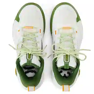 LiNing Basketball Shoes White Green