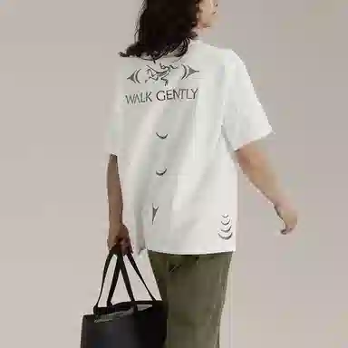 Arcteryx walk gently SS25 COTTON SALMON SKIN logoT