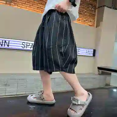 浪莎 宽松弹性舒适亲肤短裤 大童 黑色